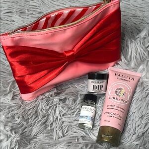 Ipsy Bag & Nail Care Bundle: Cuticle Cream & Azure Beauty Dip Powder Set NWOT